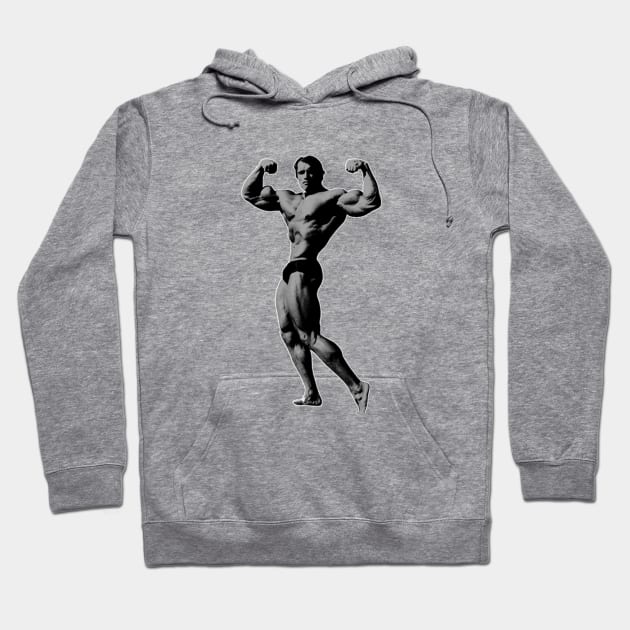 Arnold double biceps pose Hoodie by Golden Era Clothing